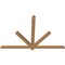 Ekena Millwork Kennewick Timber Gable Bracket, Western Red Cedar, 72"W x 48"H x 1 1/2"D x 3 1/2"F, 16/12 Pitch GBW072X48X0204KEN00SWR - alternate 2